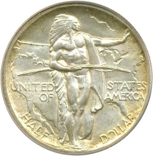 image for: 1938 50c Oregon PCGS MS65 OGH