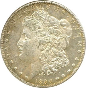 image for: 1890-CC $1 NGC MS62 DMPL