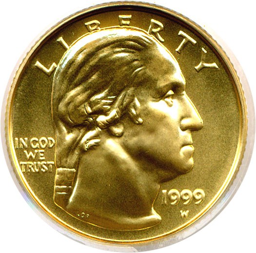 image for: 1999-W $5 Washington PCGS MS69