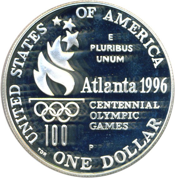 image for: 1996-P $1 Paralympics PCGS Proof 69 DCameo