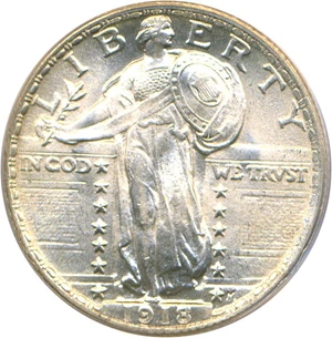 image for: 1918 25c PCGS MS64 FH