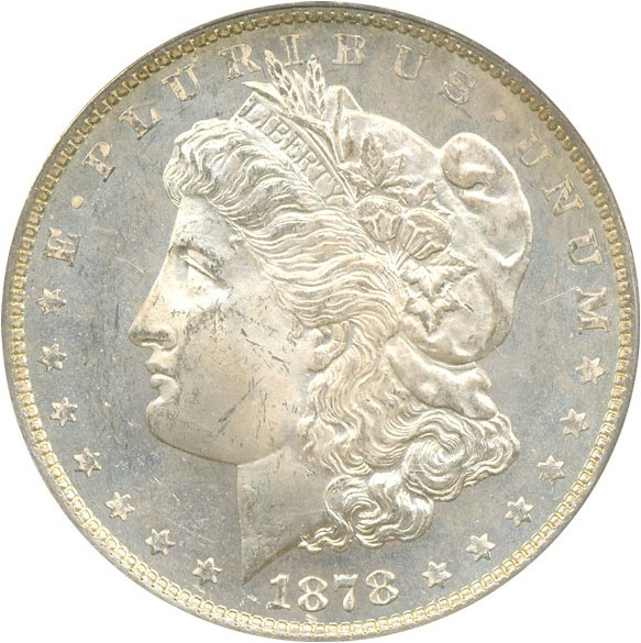 image for: 1878 7TF $1 Rev.'79 PCGS MS64 PL ex: Ray George