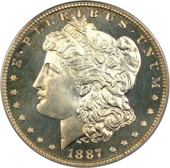 image for: 1887 $1  PCGS Proof 66
