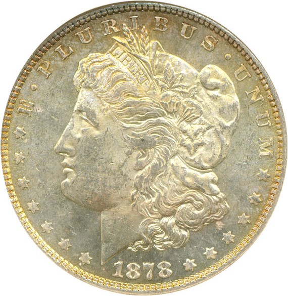 image for: Top 100 VAM: 1878 8TF $1 NGC MS62 (VAM-23  Crazy Lips)