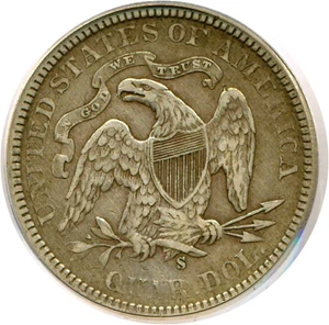 image for: 1875-S 25c PCGS VF35