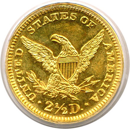 image for: 1887 $2 1/2  PCGS MS63 