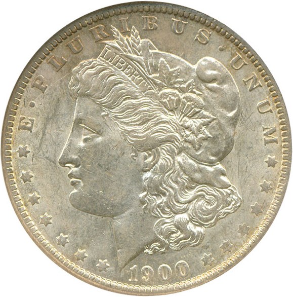 image for: Top 100 VAM: 1900-O/CC $1 NGC AU58 (VAM-8A  O/CC)