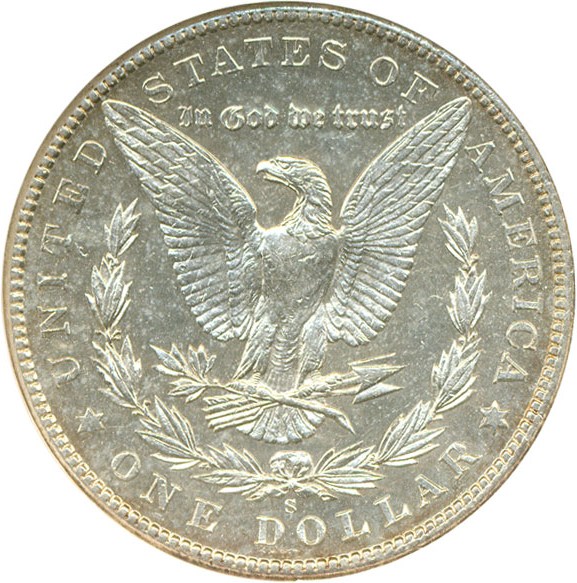 image for: 1904-S $1  NGC AU58 PL