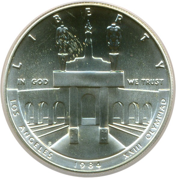 image for: 1984-S $1 Olympic PCGS MS69