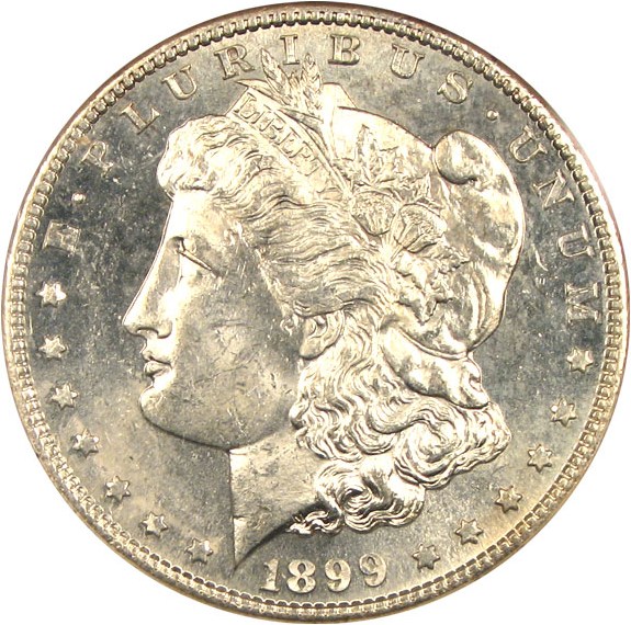 image for: 1899-S $1  NGC MS63 PL