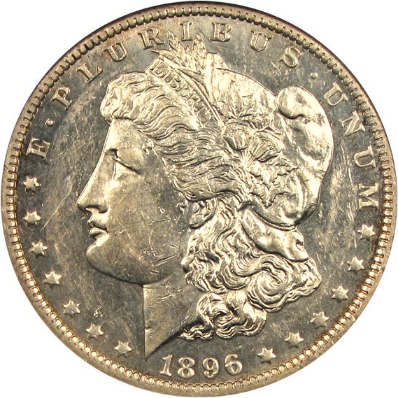 image for: 1896-O $1  NGC AU58 PL