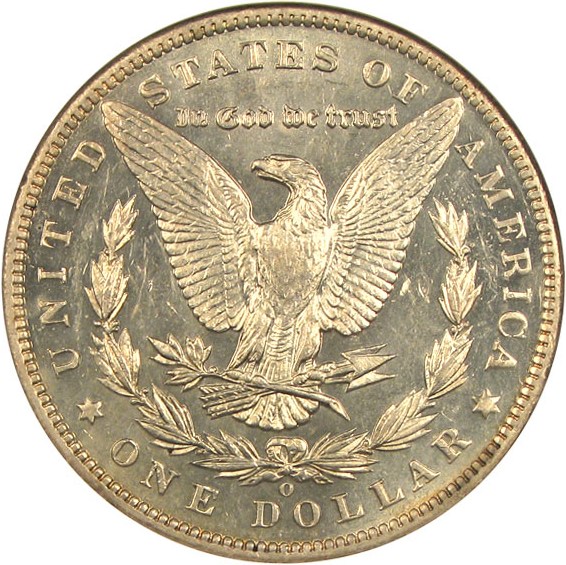 image for: 1896-O $1  NGC AU58 PL