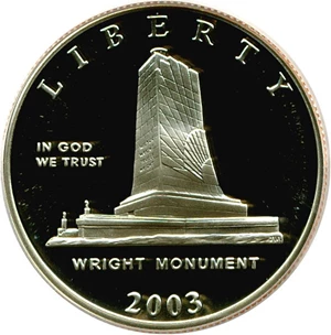 image for: 2003-P 50c First Flight PCGS Proof 69 DCameo