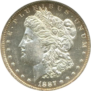 image for: 1887-O $1 NGC MS62 PL