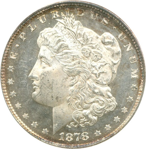 image for: 1878 8TF $1  NGC MS63 DMPL
