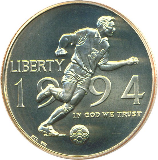 image for: 1994-D 50c World Cup PCGS MS69