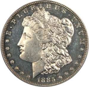 image for: 1885 $1 PCGS Proof 63
