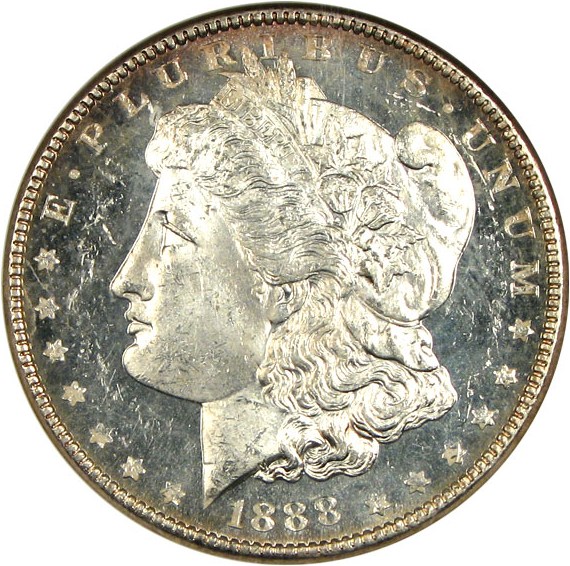 image for: 1888 $1 ANACS MS65 DMPL
