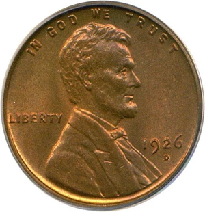 image for: 1926-D 1c PCGS MS64 RB