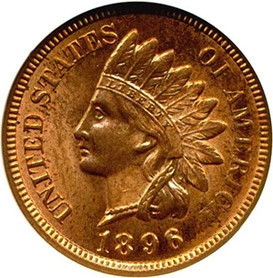 image for: 1896 1c NGC MS63 RB