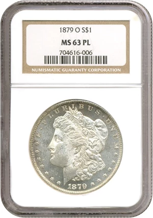 image for: 1879-O $1 NGC MS63 PL