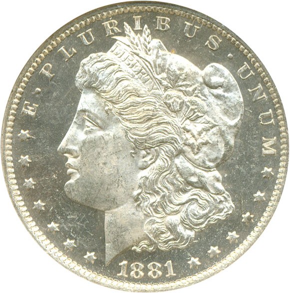 image for: 1881-O $1  NGC MS63 DMPL