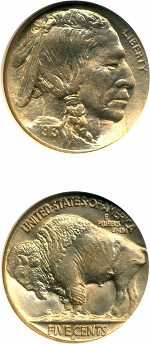 image for: 1913-D 5c Type 2 NGC MS67
