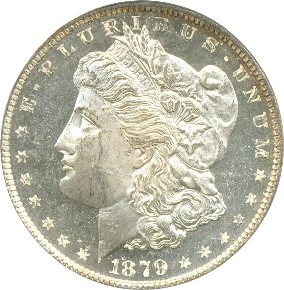 image for: 1879 $1  PCGS MS62 DMPL