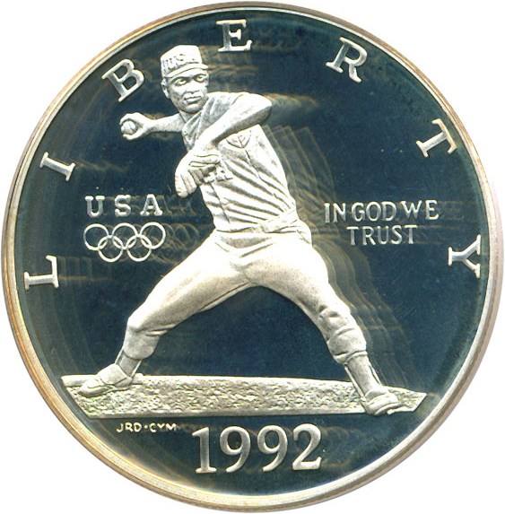 image for: 1992-S $1 Olympic Baseball PCGS Proof 69 DCameo