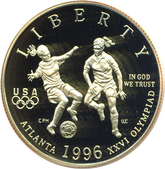 image for: 1996-S 50c Olympic Soccer PCGS Proof 69 DCameo