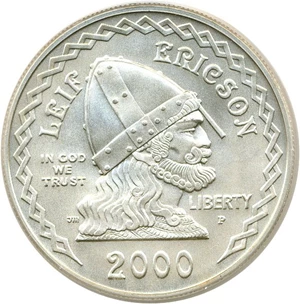 image for: 2000-P $1 Leif Ericson PCGS MS69