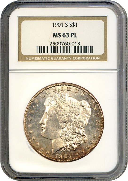 image for: 1901-S $1  NGC MS63 PL
