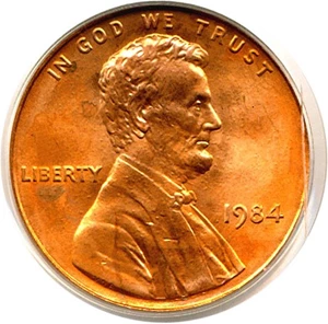 image for: 1984 1c Doubled Die Reverse PCGS MS65 RD OGH