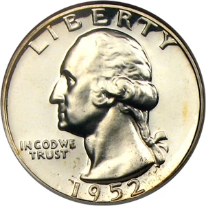 image for: 1952 25c NGC Proof 66 Cameo