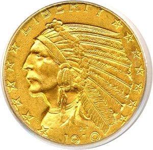 image for: 1910 $5 PCGS/CAC MS62