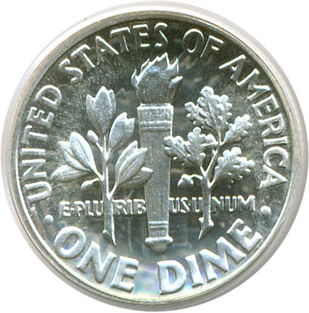 image for: 1955 10c  PCGS Proof 65 Cameo