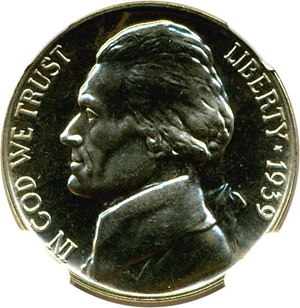 image for: 1939 5c NGC Proof 67