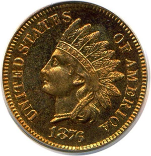 image for: 1876 1c PCGS/CAC Proof 66 RB