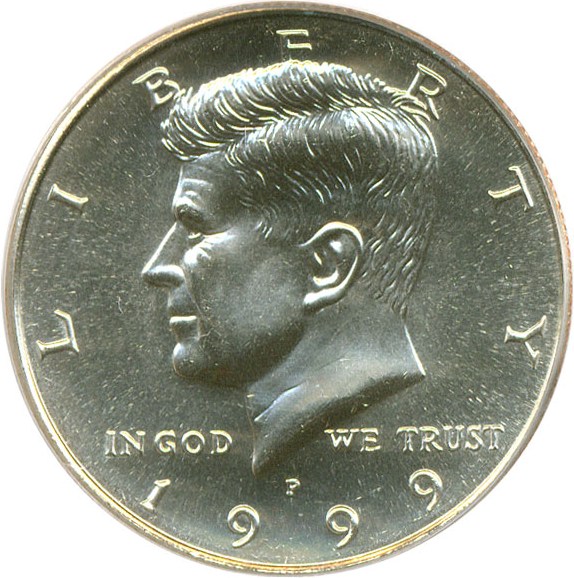 image for: 1999-P 50c PCGS MS66