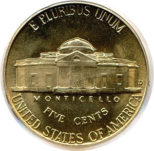 image for: 1941-D 5c PCGS MS66