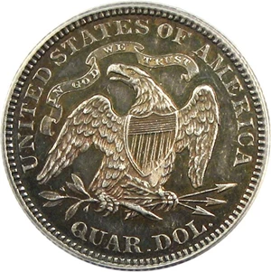 image for: 1876 25c PCGS Proof 62