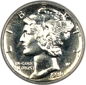 image for: 1938 10c PCGS Proof 66
