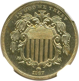 image for: 1867 5c No Rays NGC Proof 64