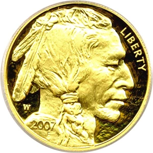 image for: 2007-W $50 PCGS Proof 69 DCameo (American Buffalo)