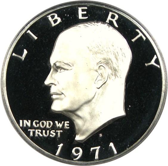 image for: 1971-S $1 Silver PCGS Proof 68  DCameo