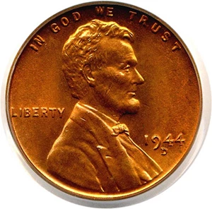 image for: 1944-D 1c PCGS MS67 RD