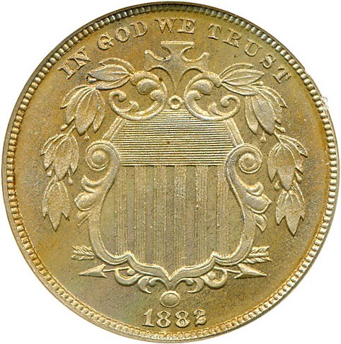 image for: 1882 5c NGC Proof 65
