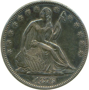 image for: 1876-CC 50c DGS AU55 (Cleaned and Retoned)