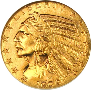 image for: 1909 $5 NGC/CAC MS64