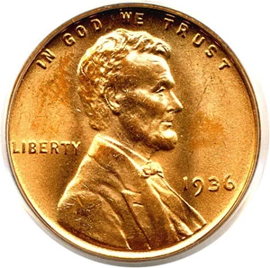 image for: 1936 1c PCGS MS66 RD